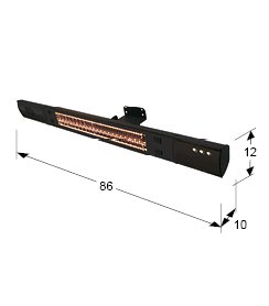 ESTUFA PARED ·HEAT MUSIC· 1500W