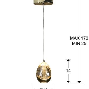 ROCIO- LAMPARA 1L ORO