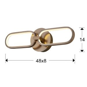 COLETTE- APLIQUE 2L ORO ROSA