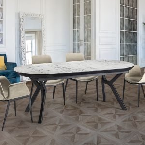 ANTEA -MESA COMEDOR- T MARMOL BLANCO