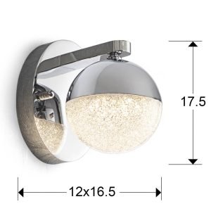 APLIQUE 1L LED ·SPHERE· Ø12