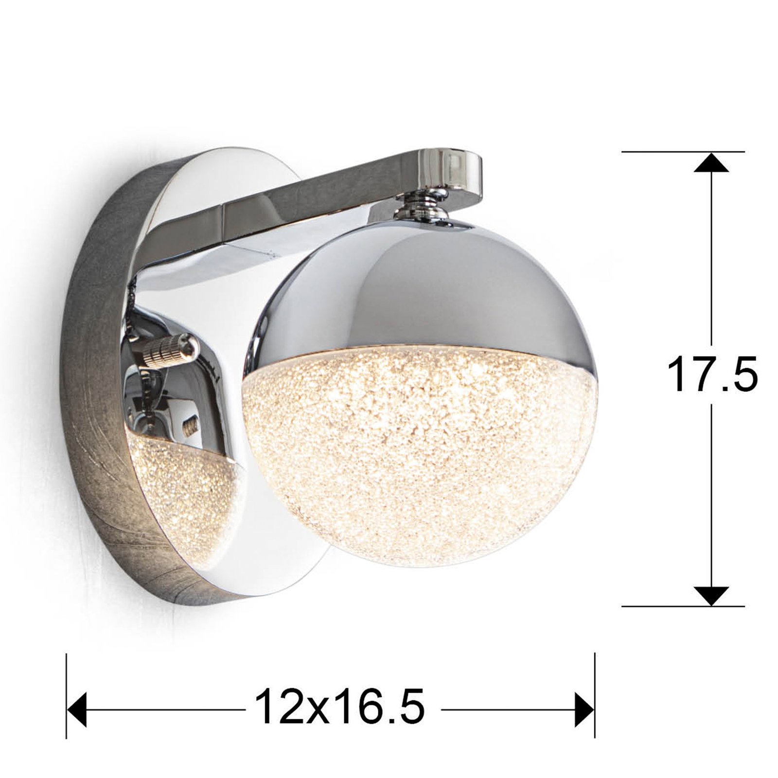 APLIQUE 1L LED ·SPHERE· Ø12