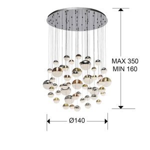 LAMP ·SPHERE· Ø140 55L DIMABLE