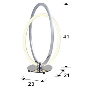 SOBREMESA LED ·OCELLIS·CROMO