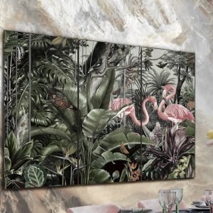 TRIPTICO FLAMENCOS- FOTO 180x120