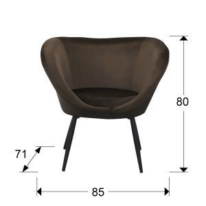 OZOME- BUTACA NEGRO-MARRON