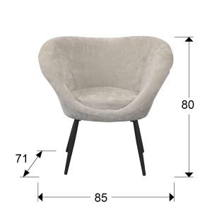 OZOME- BUTACA  NEGRO-BEIGE