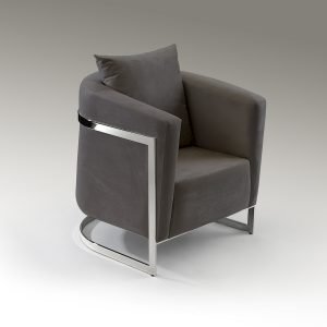 BERLIN-SILLON 1P GRIS MEDIO-CROMO