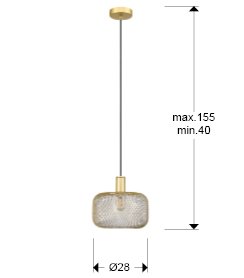 OSIRIS- LAMPARA 1L ORO