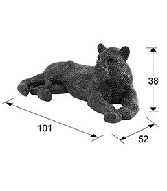 FIGURA GRANDE ·LEONA· NEGRO