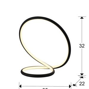 INFINITO -SOBREMESA NEGRO