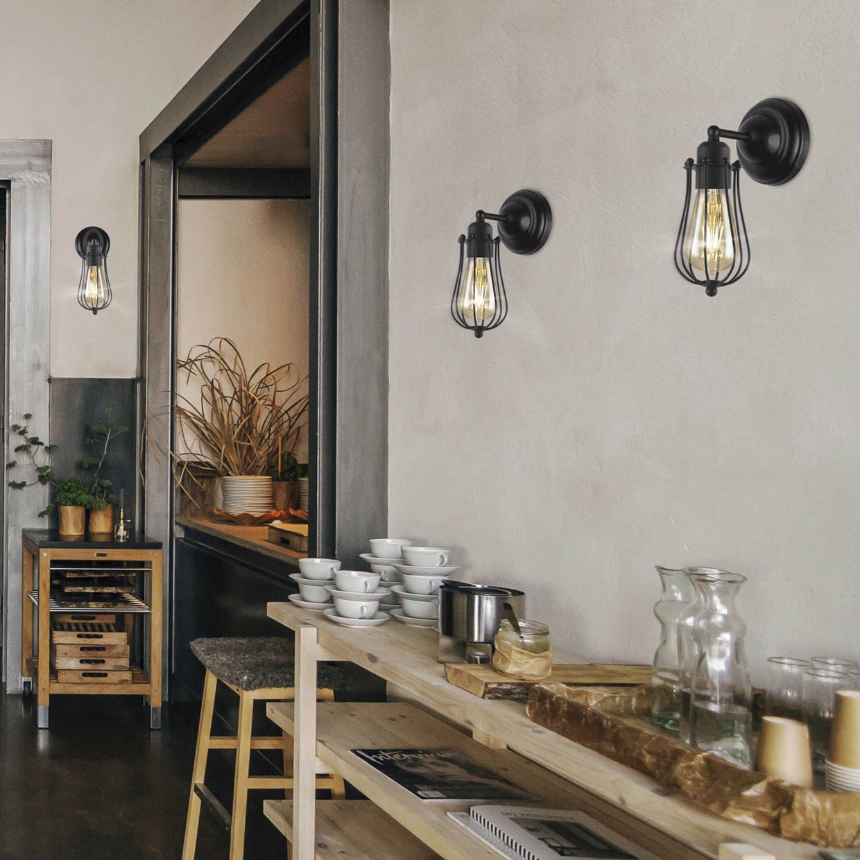 APLIQUE COKE NEGRO 1 X 60W E-27 - Imagen 8