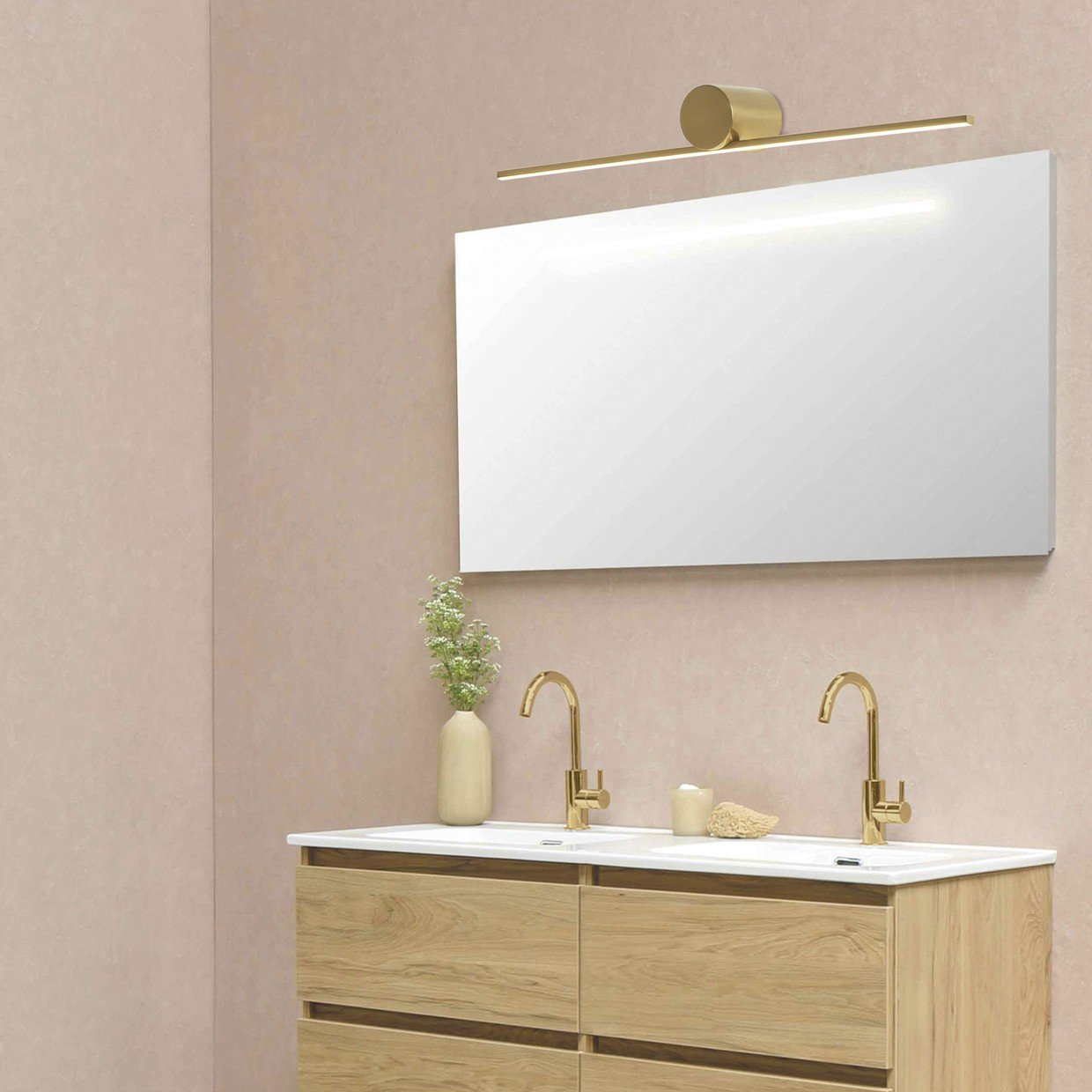 APLIQUE LED NASIR LATÓN LED 18W 800LM 4000K - Imagen 2