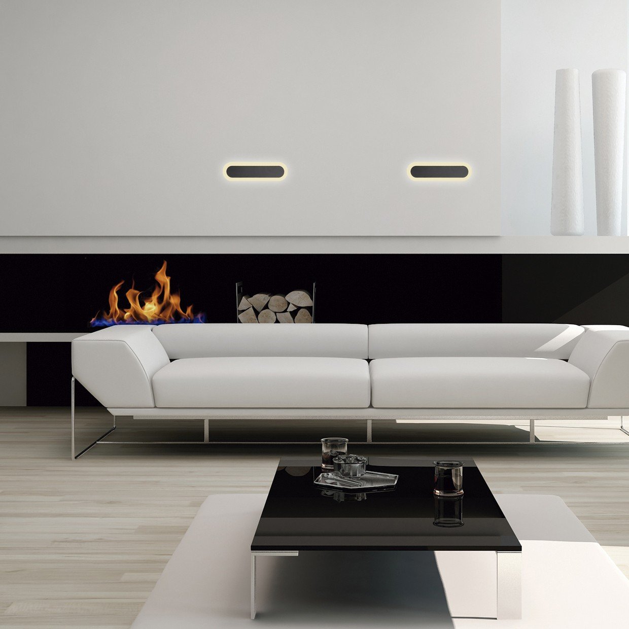 APLIQUE LED SULTAN NEGRO LED 8W 3000K - Imagen 2