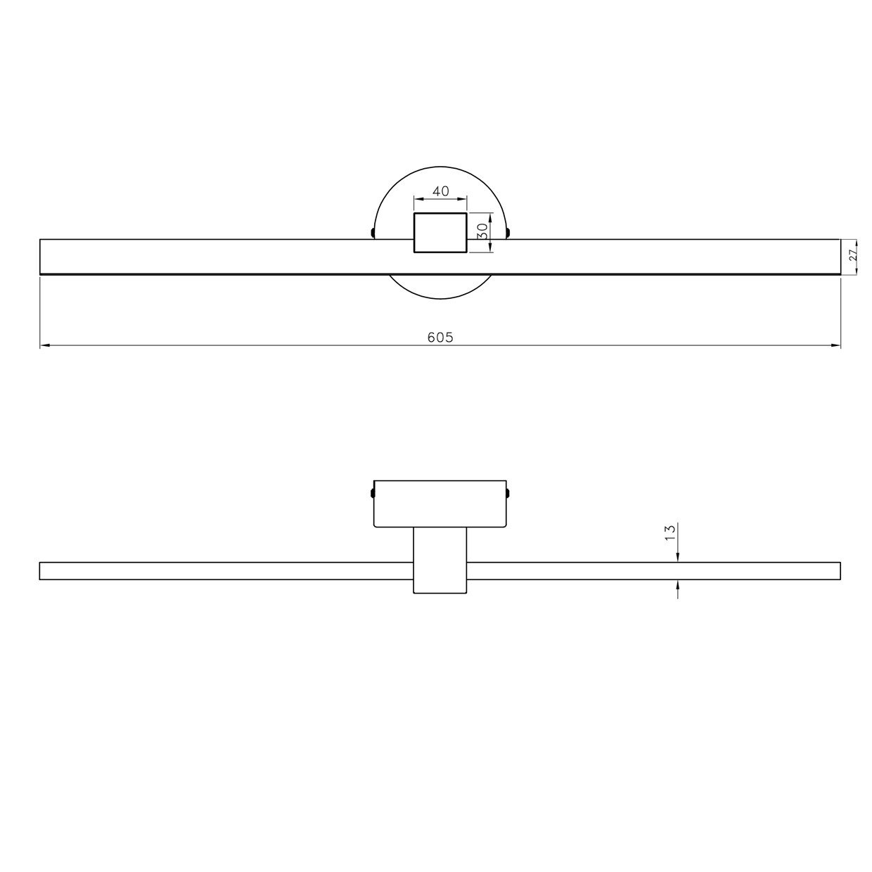 APLIQUE LED TARIK LATÓN LED 15W 810LM 4000K - Imagen 2