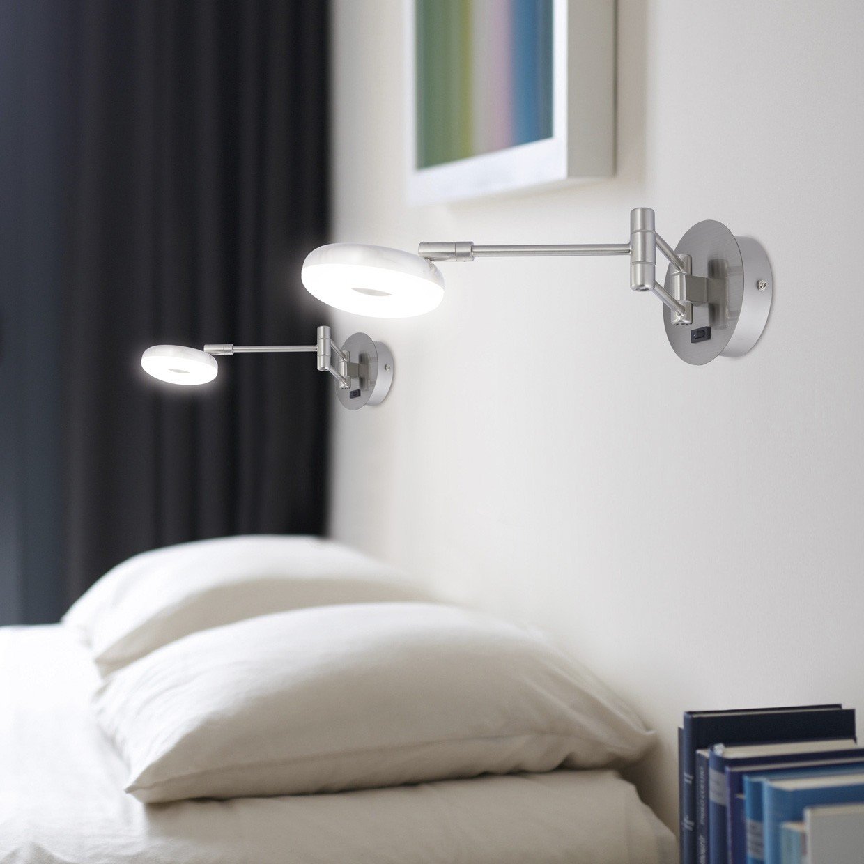 APLIQUE NIKY NIQUEL SATINADO LED 5W 500LM 4000K - Imagen 2