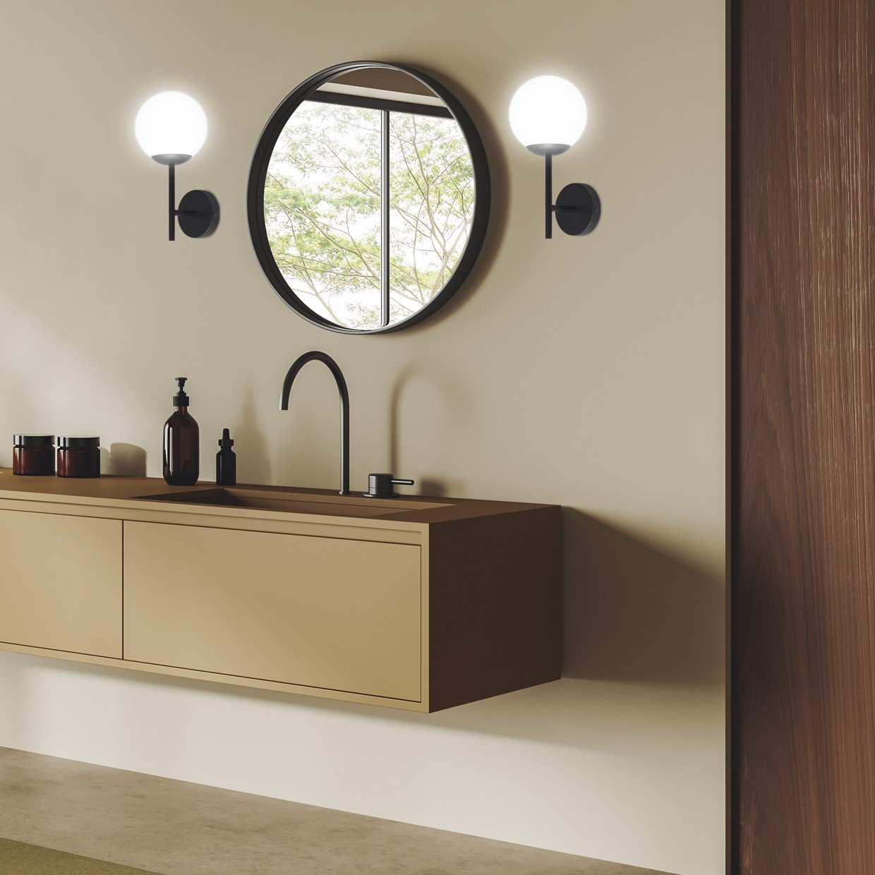 APLIQUE ROYAL NEGRO 1 X 40W E-14 - Imagen 2