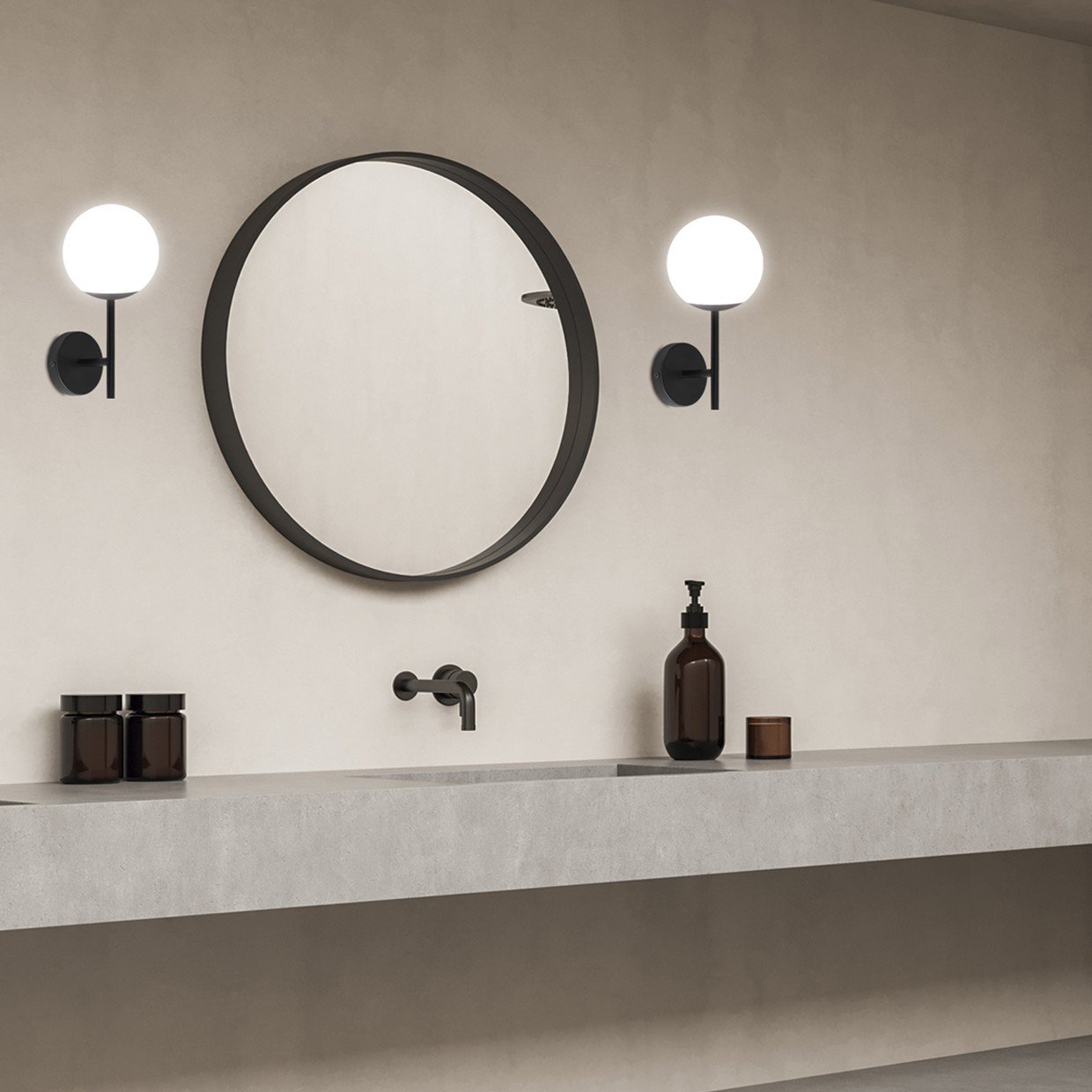 APLIQUE ROYAL NEGRO 1 X 40W E-14 - Imagen 5