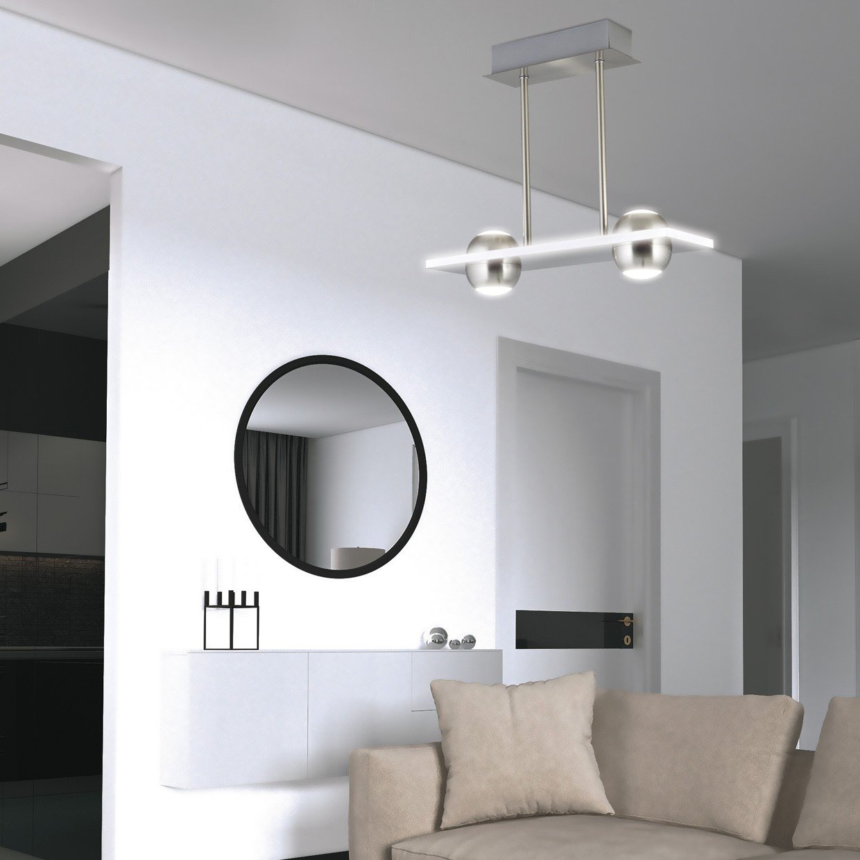 BARRA 2L FANTON NIQ. SATINADO LED 24W 2280LM 4000K - Imagen 2