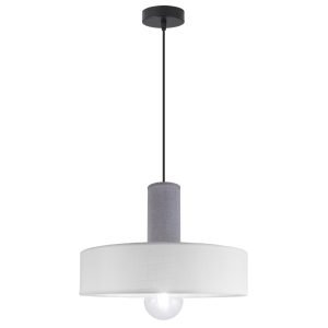 COLGANTE 1L KILIAN BLANCO/GRIS 1 X 60W E-27 - 40CM