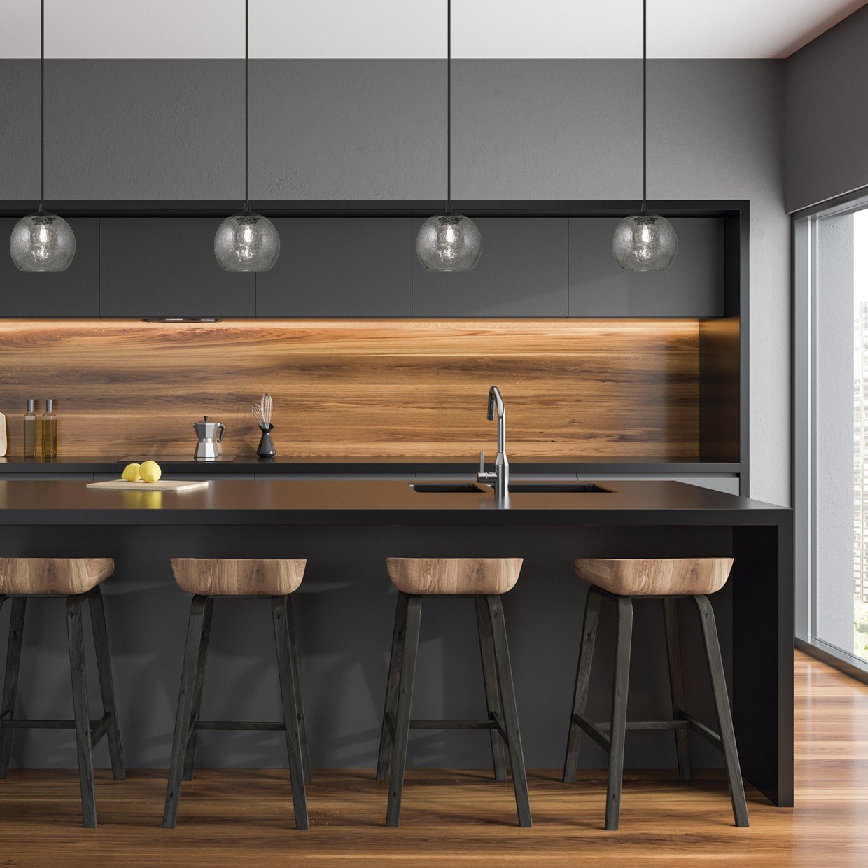 COLGANTE 1L. SIVAS NEGRO-FUMÉ 1 X 40W E-14 - Imagen 2