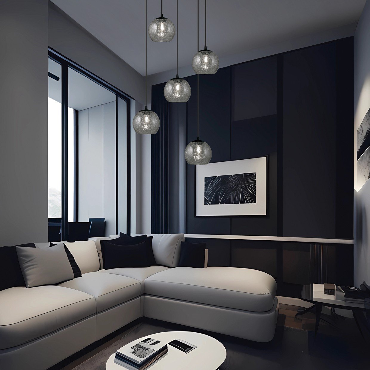 COLGANTE 1L. SIVAS NEGRO-FUMÉ 1 X 40W E-14 - Imagen 3