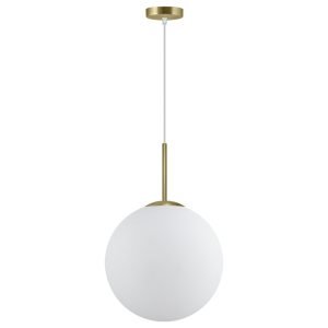 COLGANTE 1L.PORTILE LATÓN-OPAL 1 X 40W E-14 - TULIPA 35CM