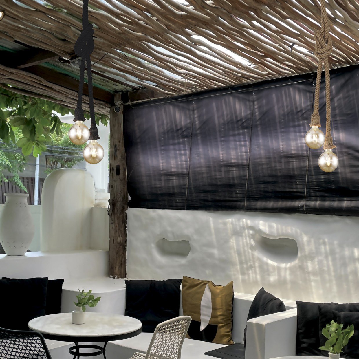 COLGANTE 2L ROPE CUERDA NEGRA 2 X 60W E-27 - Imagen 5