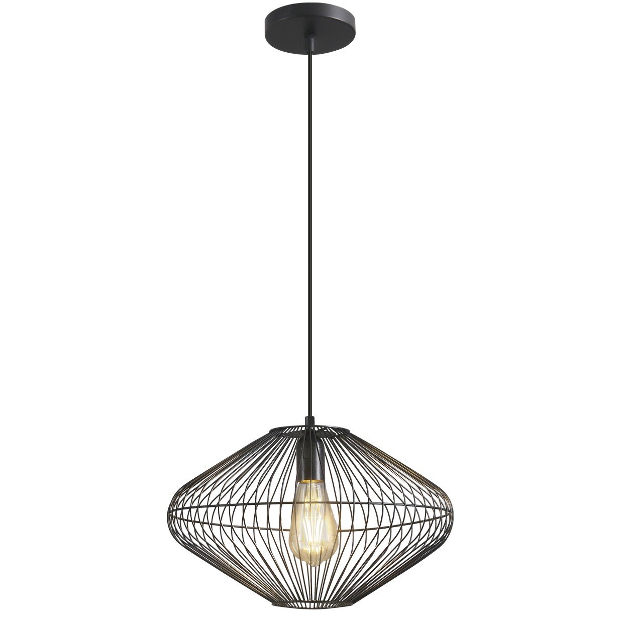 COLGANTE ARSEN NEGRO 1 X E-27 - Imagen 3