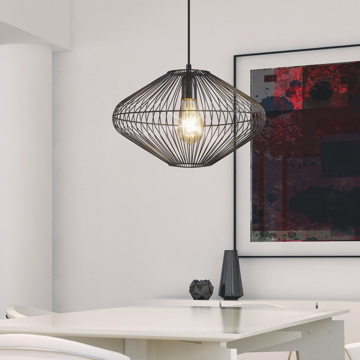 COLGANTE ARSEN NEGRO 1 X E-27 - Imagen 4