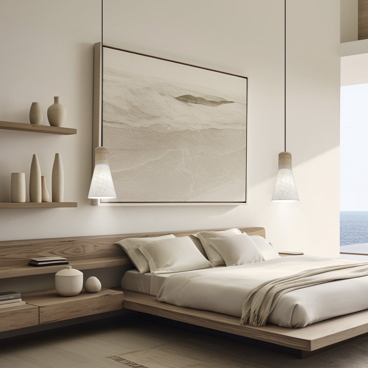 COLGANTE BARROS LINO TOSTADO 1 X 60W E-27 - Imagen 2