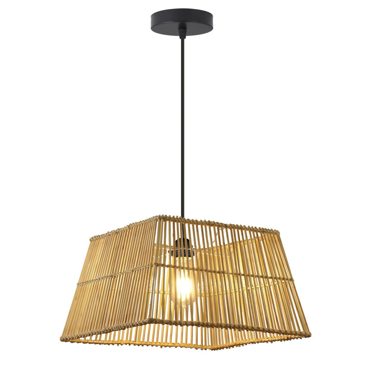 COLGANTE CABANAS MIMBRE 1 X 60W E-27 - Imagen 4