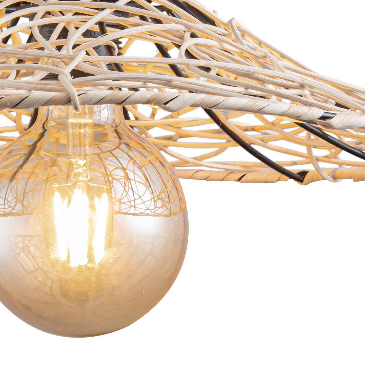 COLGANTE DIZA RATAN 1 X 60W E-27 - Imagen 4