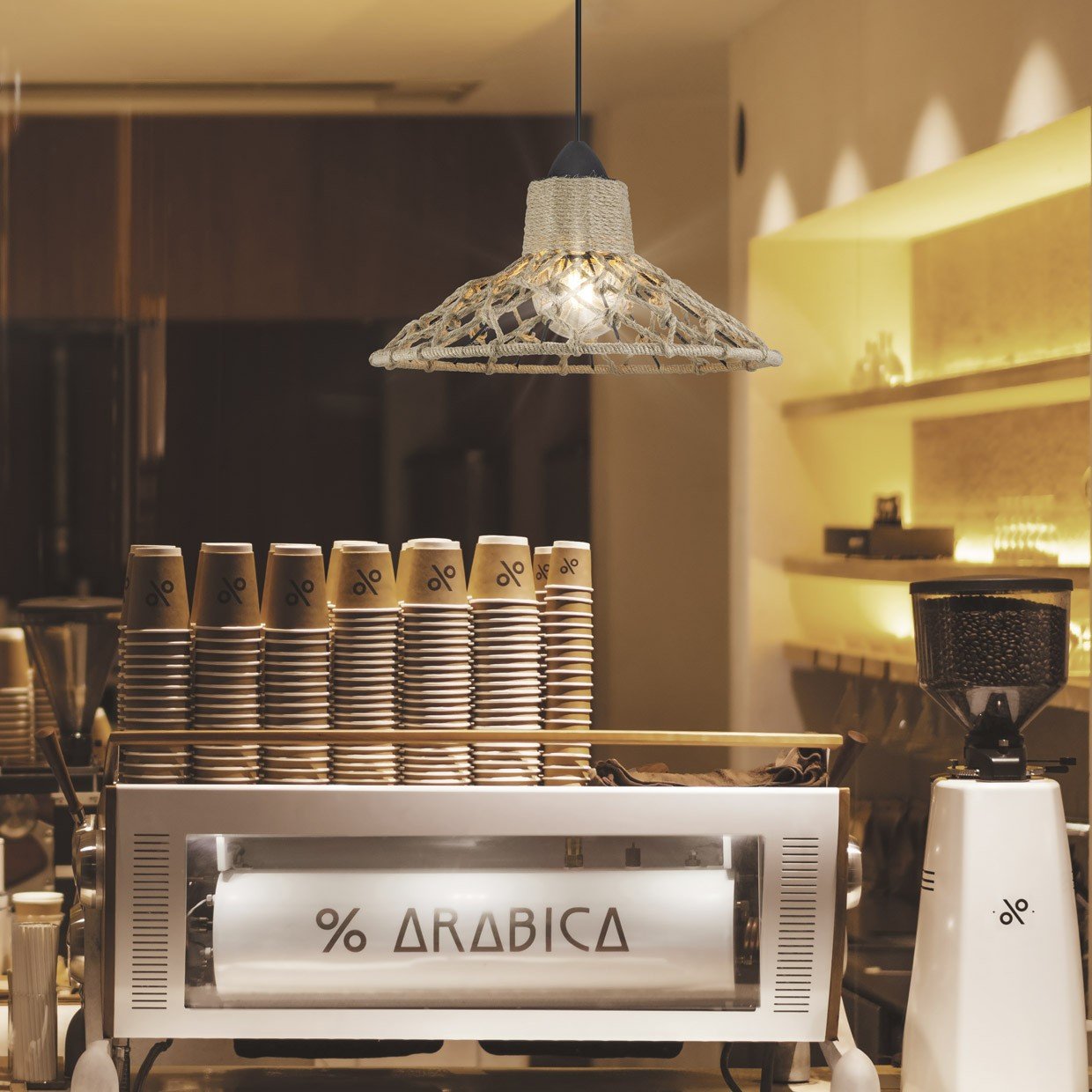 COLGANTE KORFU NEGRO-CUERDA 1 X 60W E-27 - Imagen 5