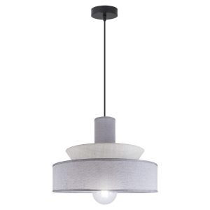 COLGANTE MOHANA BEIG/GRIS 1 X 60W E-27