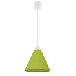 COLGANTE PIRAMIDE PISTACHO 1 X 60W E-27