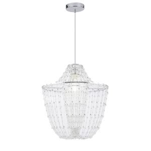 COLGANTE TEBAS CROMO 1 X 60W E-27