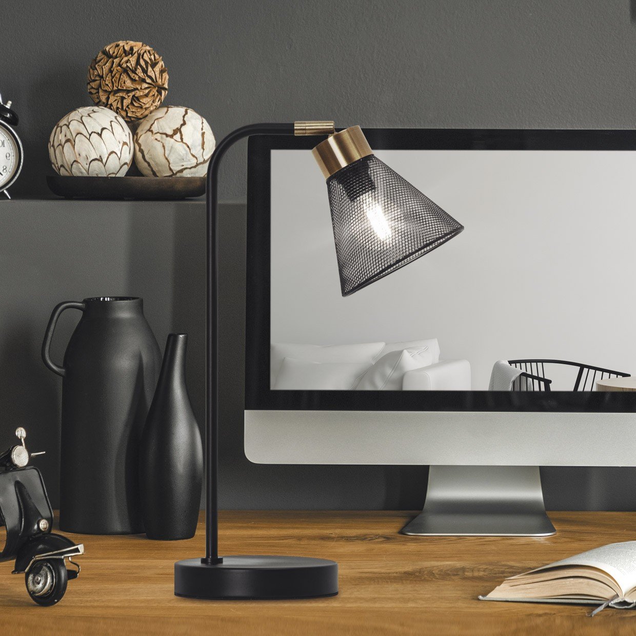 FLEXO MANILA NEGRO 1 X 60W E-27 - Imagen 6