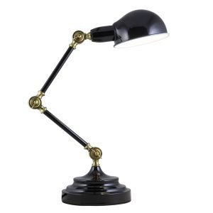 FLEXO TADAO NEGRO-LATÓN 1 X 40W E-14