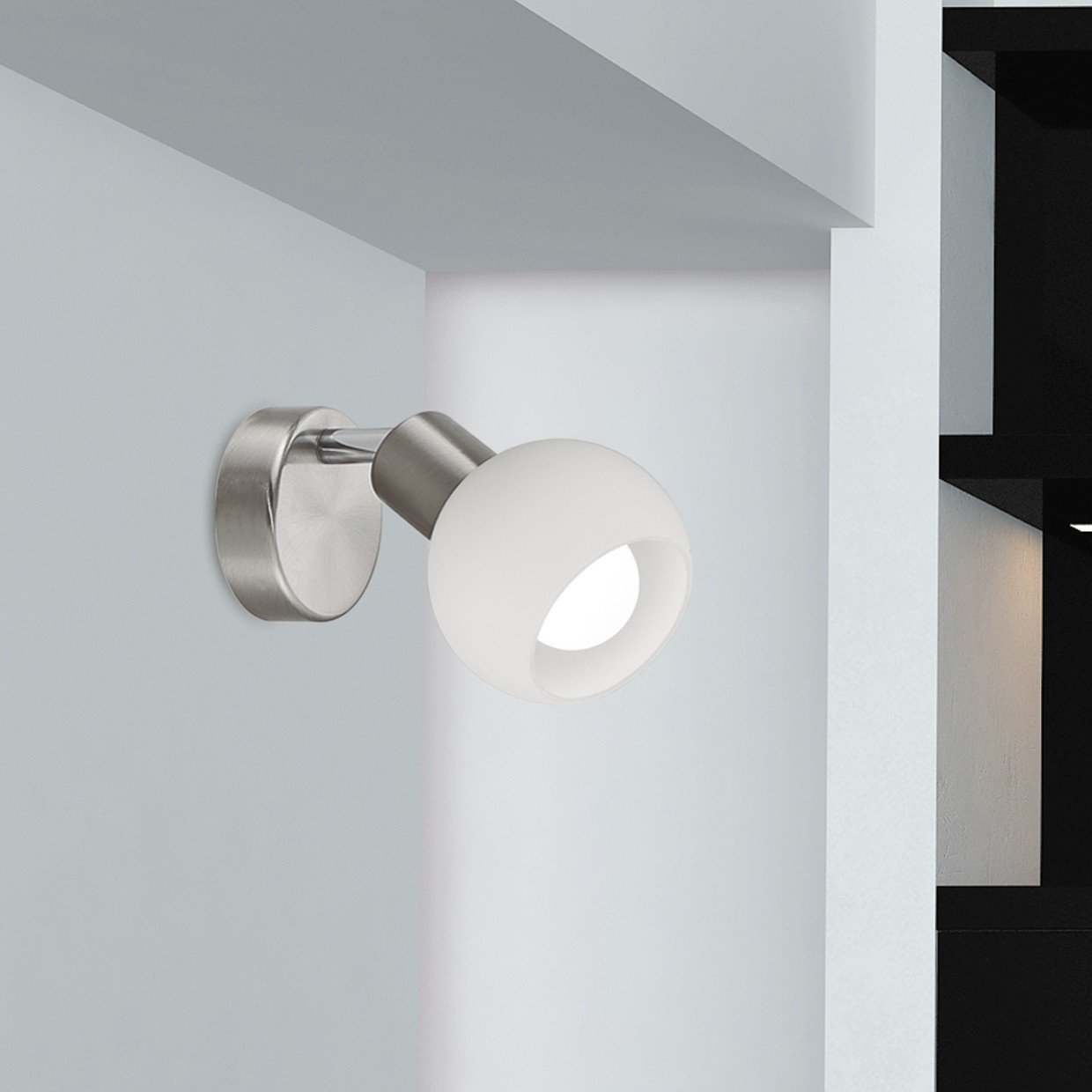 FOCO OPAL NIQUEL SATINADO 1 X 40W E-14 - Imagen 3