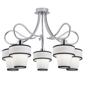 LAMPARA 5L DORA CROMO 5 X 40W E-14