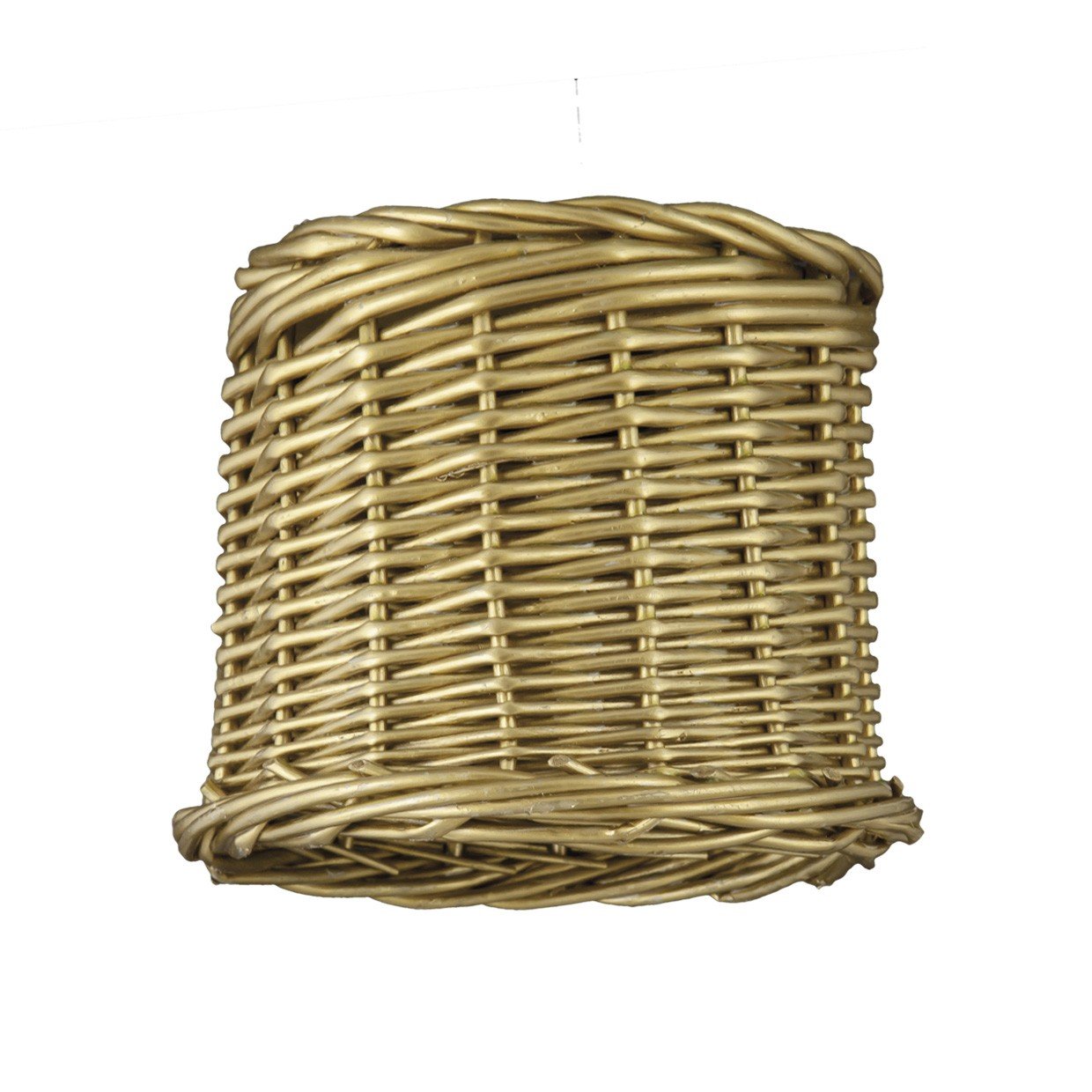 PANTALLA MIMBRE DORADA 1 X 60W E-27 - Imagen 2