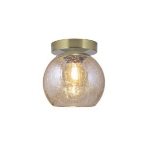 PLAFÓN 1L. SIVAS LATÓN-AMBAR 1 X 40W E-14