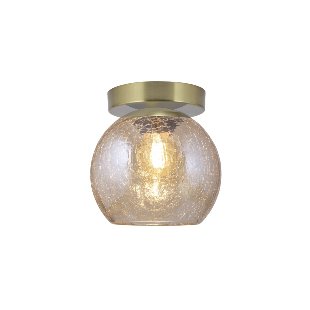 PLAFÓN 1L. SIVAS LATÓN-AMBAR 1 X 40W E-14