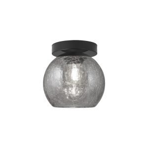 PLAFÓN 1L. SIVAS NEGRO-FUMÉ 1 X 40W E-14