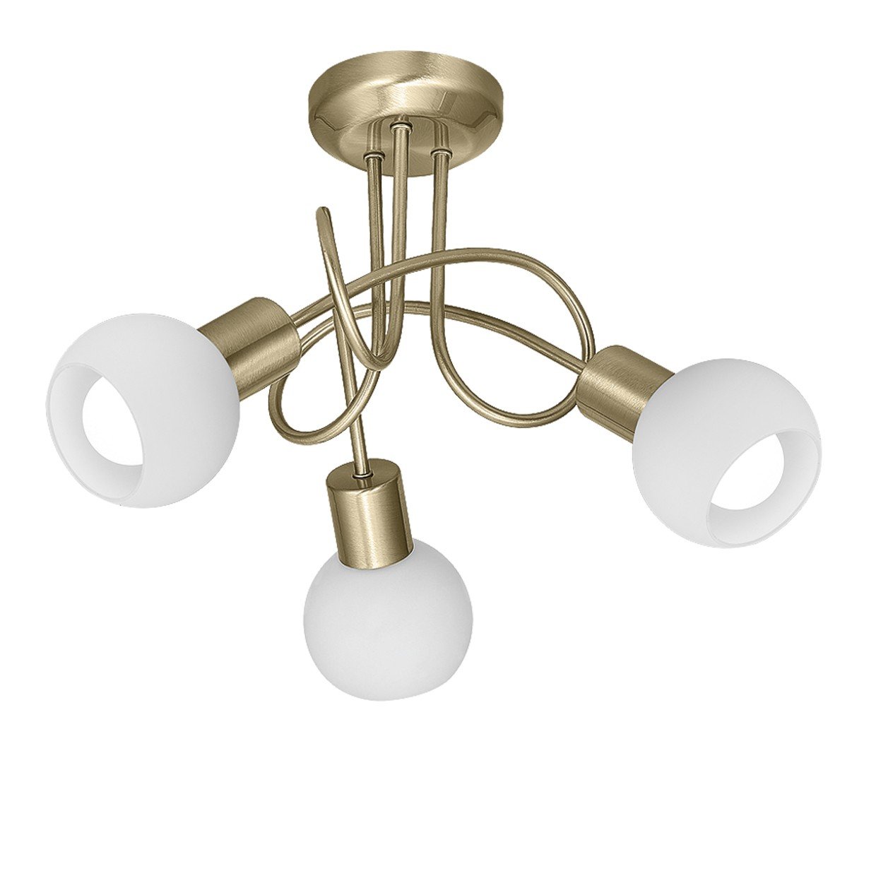 PLAFON 3L OPAL CUERO 3 X 40W E-14 - Imagen 3