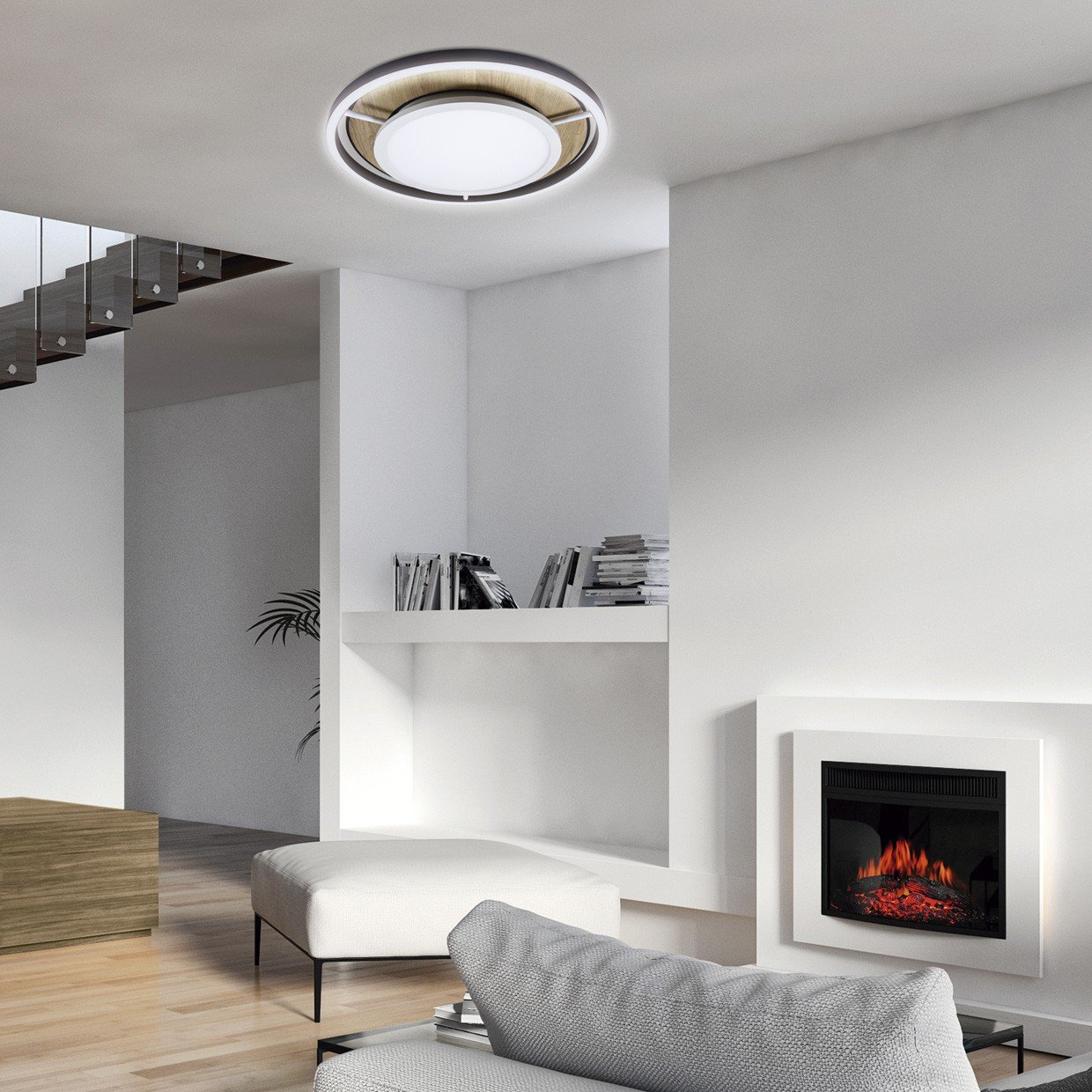 PLAFON LED TALA BLANCO/NEGRO LED 40W 2220LM 4000K - Imagen 2