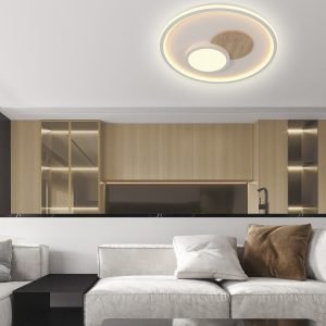 PLAFON LED TANA BLANCO-MADERA LED 90W 3000/4000/6000K