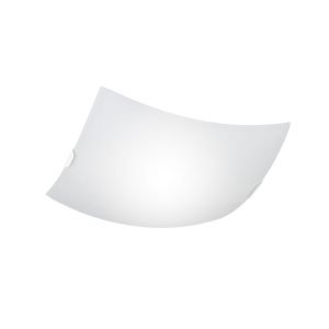 PLAFON NOMAD CUADRADO BLANCO 2 X 60W E-27 - 30CM