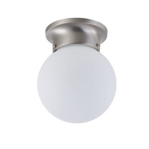 PLAFON PRIMUS NIQUEL SATINADO 1 X 60W E-27